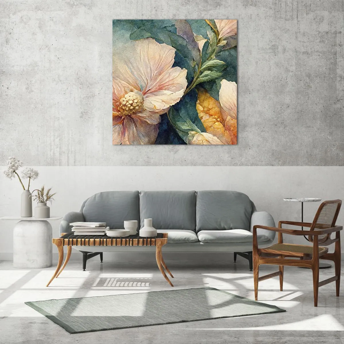 Quadro em vidro - Apenas sutileza - 30x30 cm