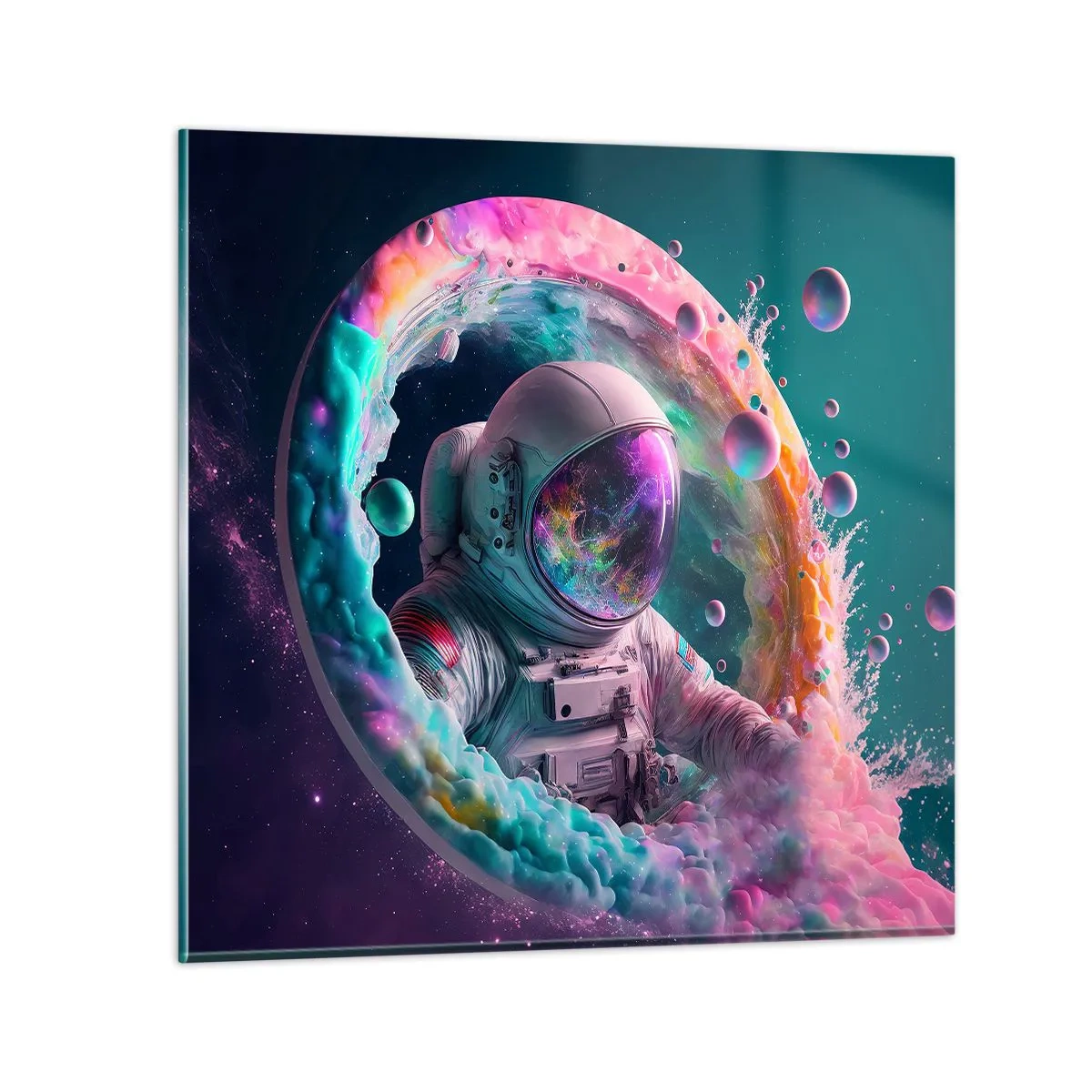 Quadro em vidro - Portão estrela - 40x40 cm