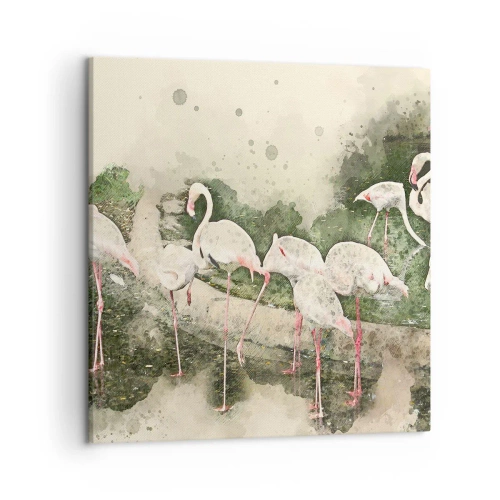 Quadro em tela - Sonho exótico - 50x50 cm