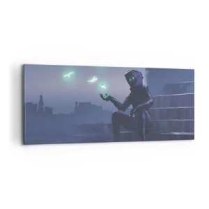 Quadro em tela - A vida vai voltar - 100x40 cm