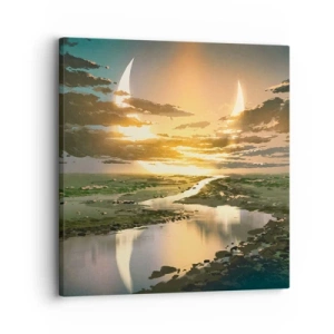 Quadro em tela - Algures numa galáxia muito, muito distante - 30x30 cm