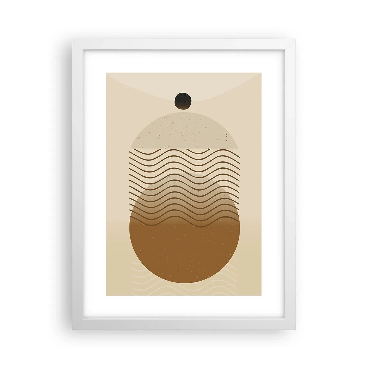 Pôster em moldura branca - Sobre a origem das figuras geométricas - 30x40 cm