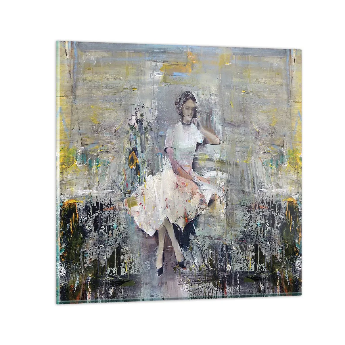 Quadro em vidro - Clássica e moderna - 70x70 cm