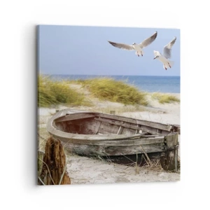 Quadro em tela - Banhado pelo vento - 70x70 cm