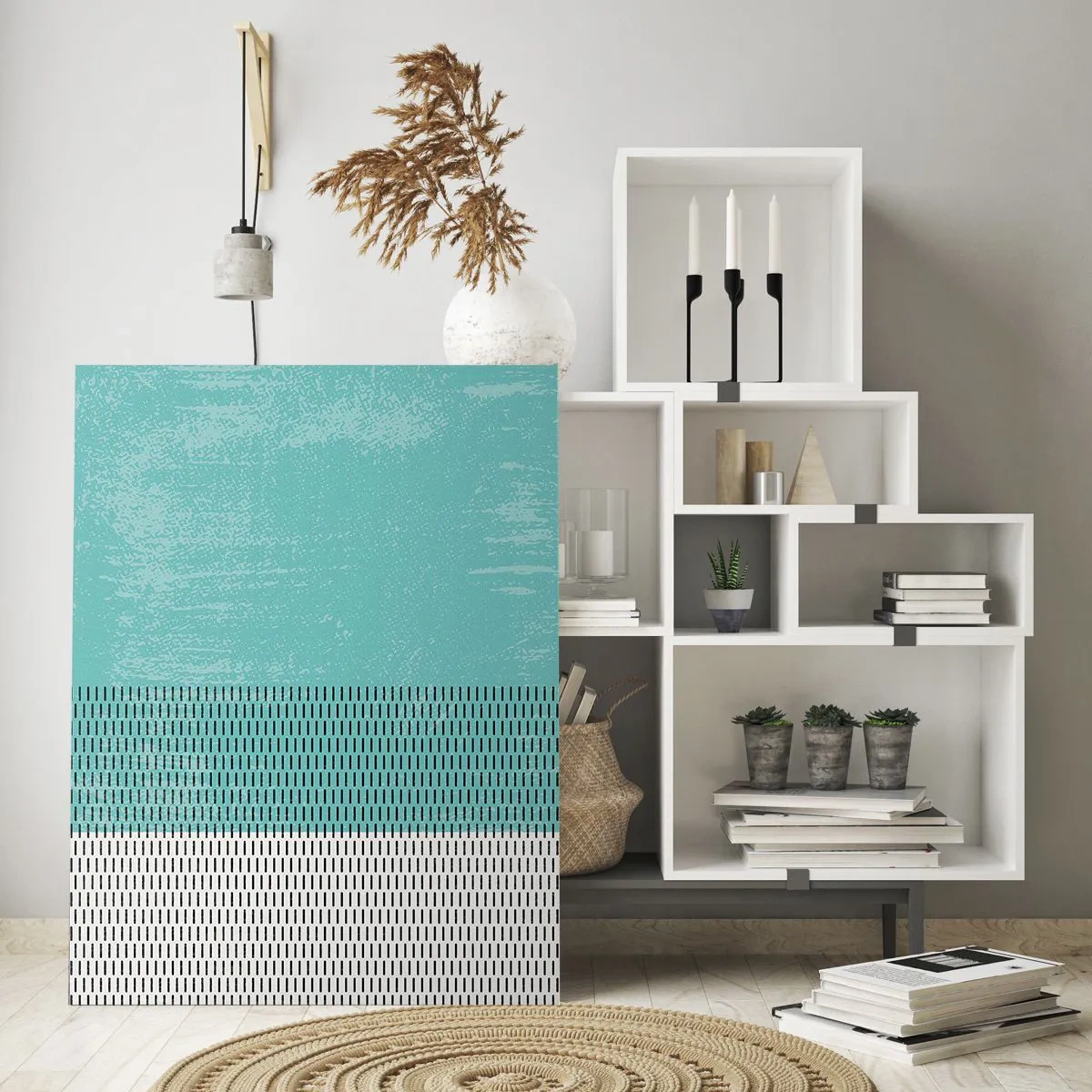 Quadro em vidro - Composição equilibrada - 80x120 cm