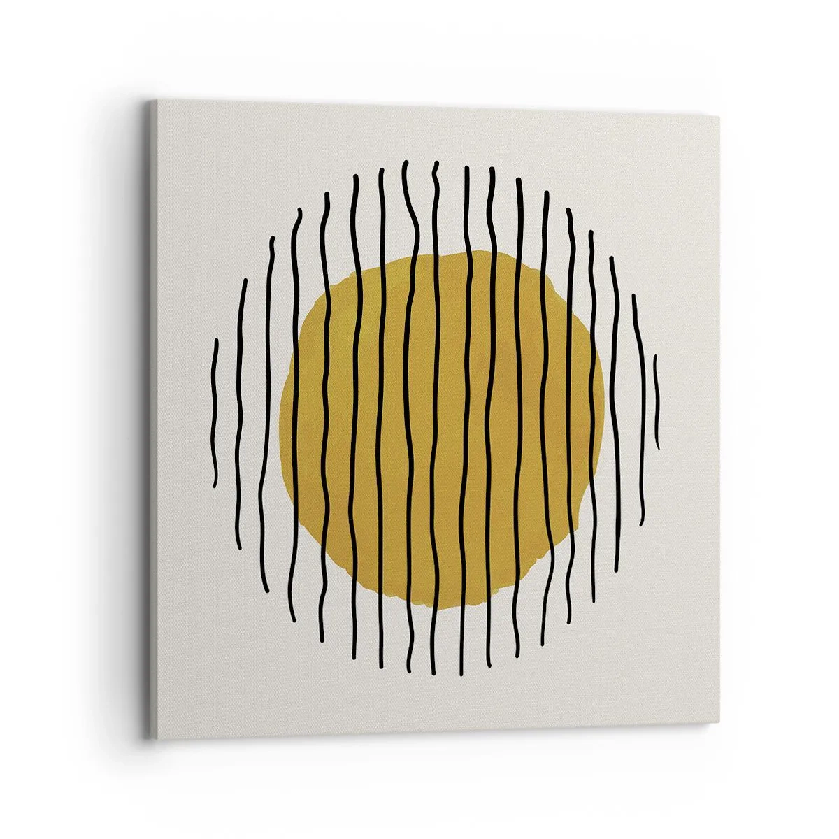 Quadro em tela - Abstração a tremer com o calor - 70x70 cm