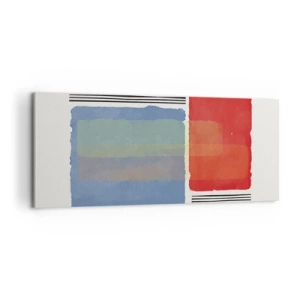 Quadro em tela - A alma da geometria - 100x40 cm