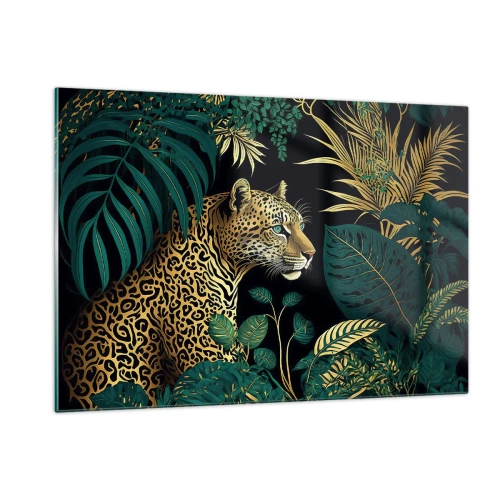 Quadro em vidro - Um anfitrião na selva - 120x80 cm