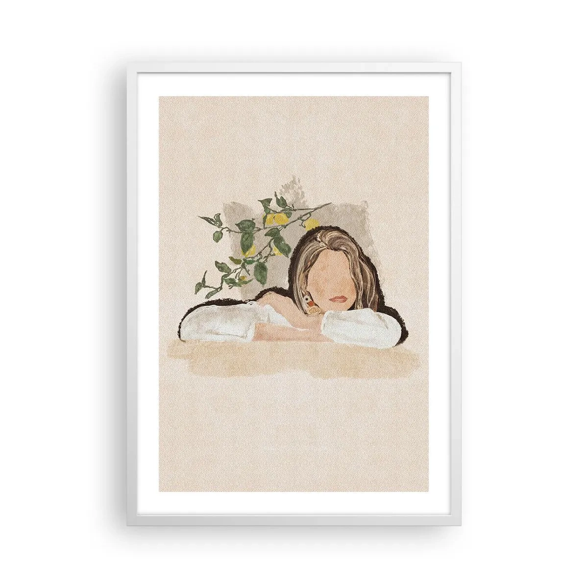 Pôster em moldura branca - Beleza do sul - 50x70 cm