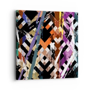 Quadro em tela - Ao quadrado - 40x40 cm