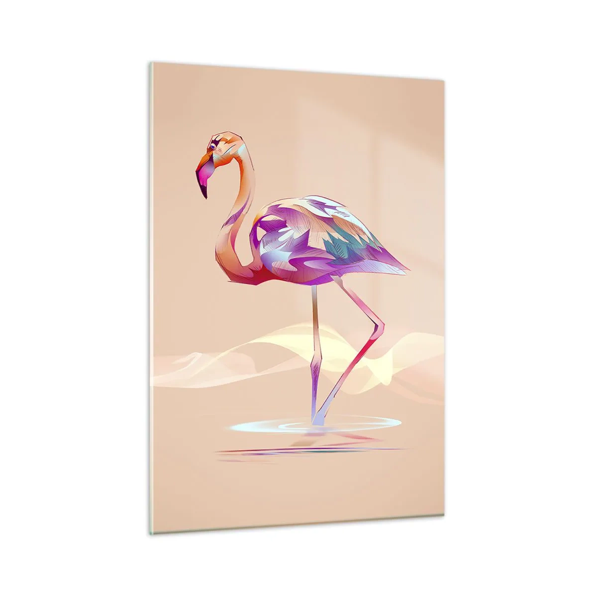 Quadro em vidro - A ave das boas emoções - 50x70 cm