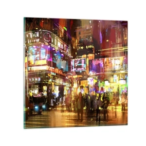 Quadro em vidro - Num mar de luz - 50x50 cm