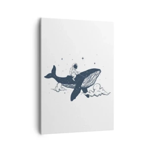 Quadro em tela - Aventura espacial - 50x70 cm