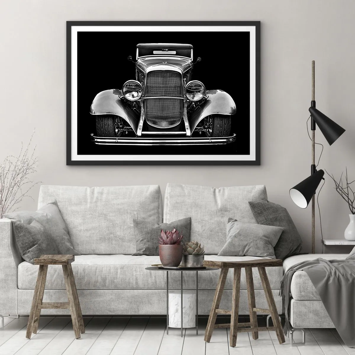 Pôster com moldura preta - Um verdadeiro general - 91x61 cm