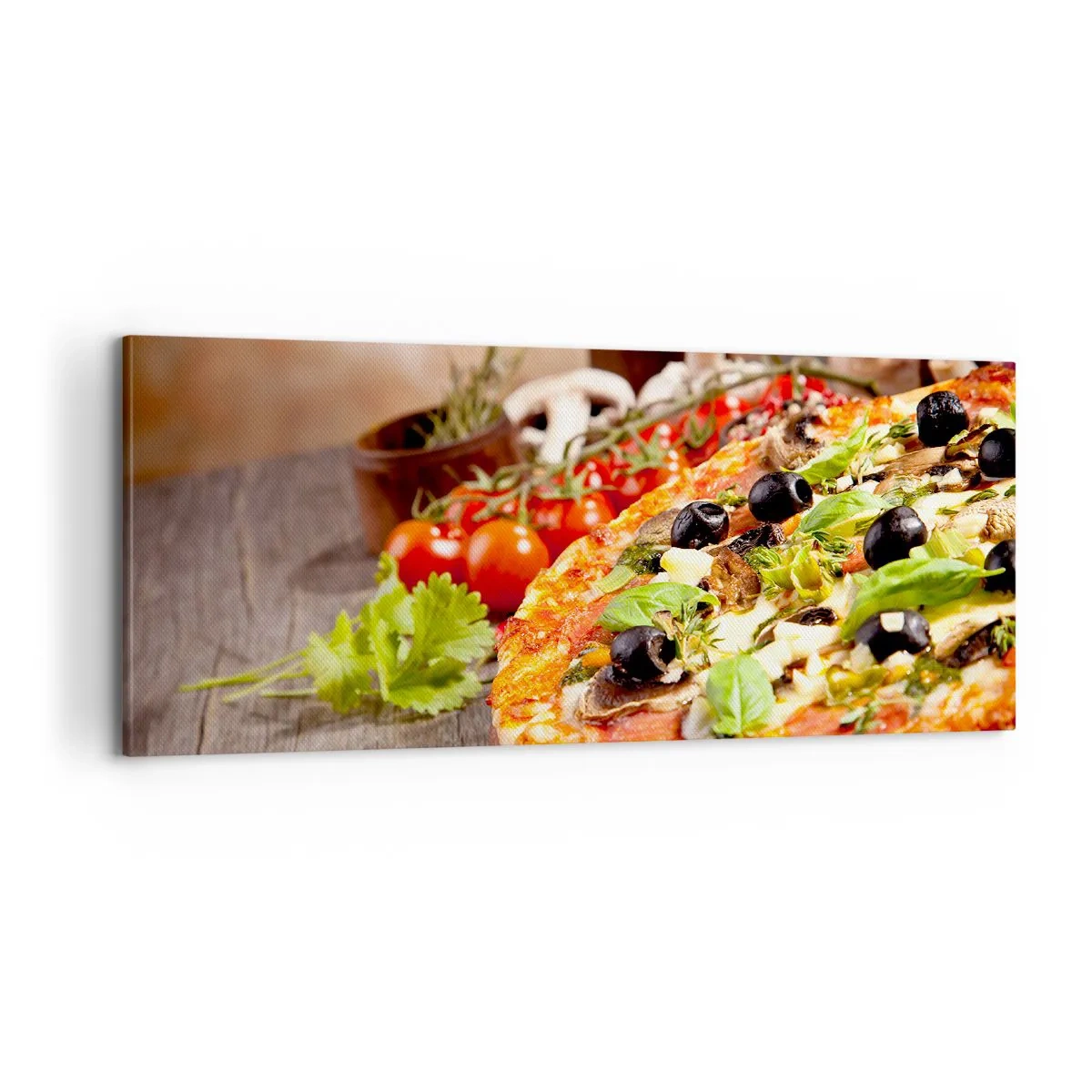 Quadro em tela - Ingredientes telúricos - 100x40 cm