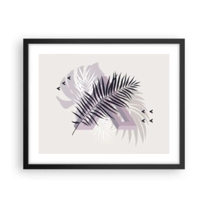 Pôster com moldura preta - A sombra de uma sombra - 50x40 cm