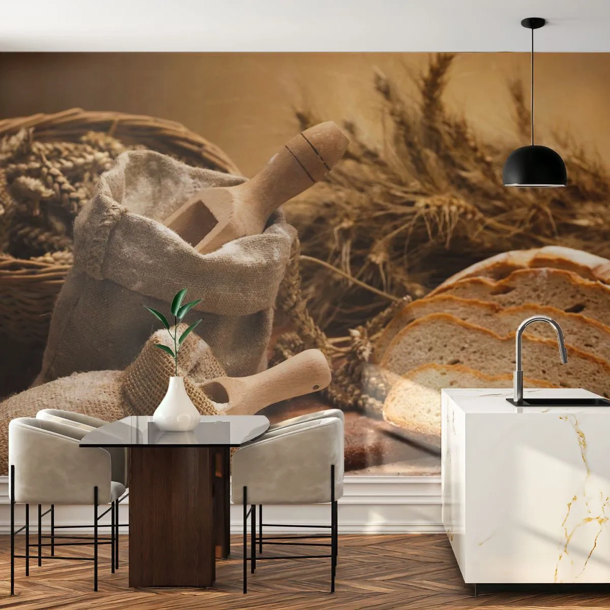 Papel de Parede Autocolante Deluxe Sticker - Pão de cada dia - Gastronomia, Pão, Pão - 250x175 cm