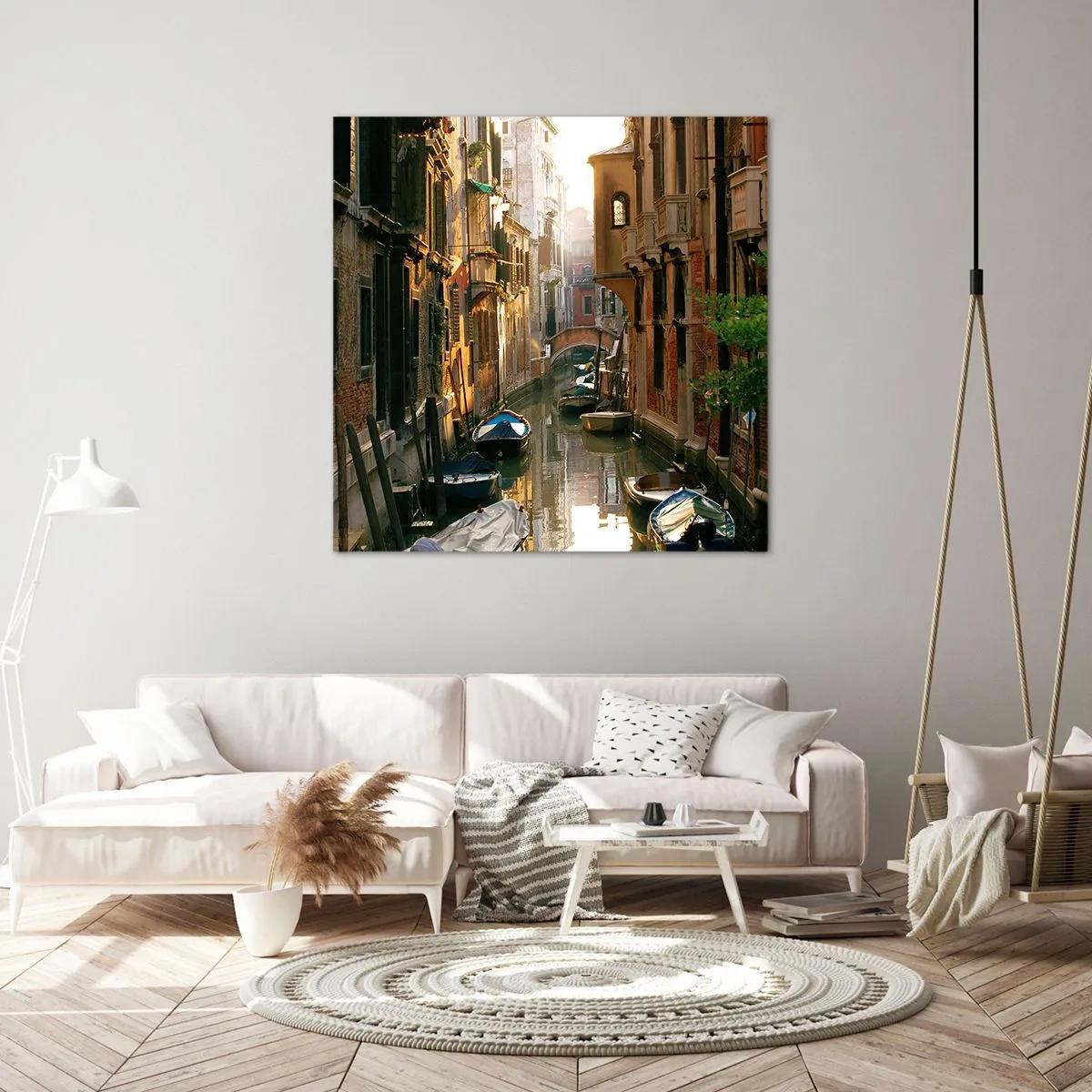 Quadro em tela - Em um beco veneziano - 40x40 cm