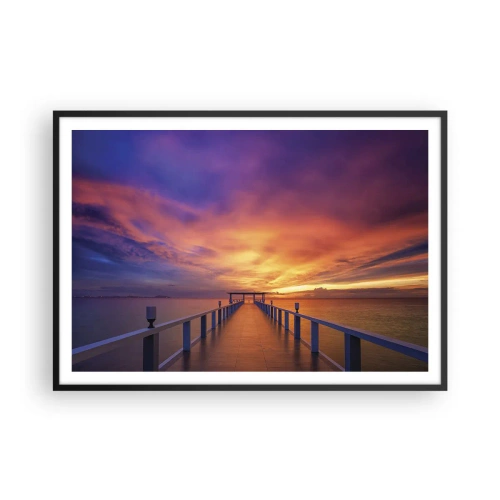 Pôster com moldura preta - Sem fim - 100x70 cm