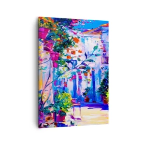 Quadro em tela - Impressão - rua italiana - 50x70 cm