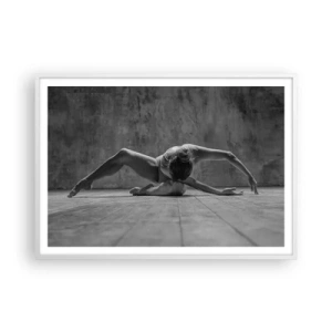 Pôster em moldura branca - Simetria encontrada - 100x70 cm