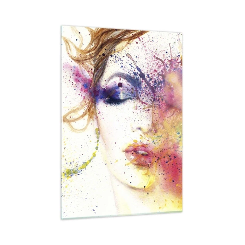 Quadro em vidro - Vertigem arco-íris - 50x70 cm