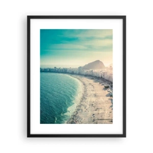 Pôster com moldura preta - Férias eternas no Rio - 40x50 cm