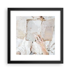 Pôster com moldura preta - Em outro mundo - 30x30 cm