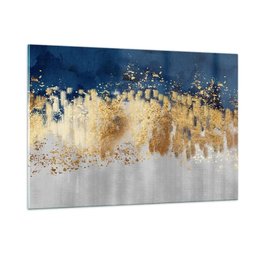 Quadro em vidro - Uma composição moderna com brilho - 120x80 cm