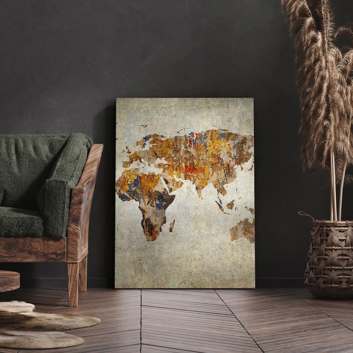 Quadro em tela - Um mundo verdadeiramente grande - 55x100 cm