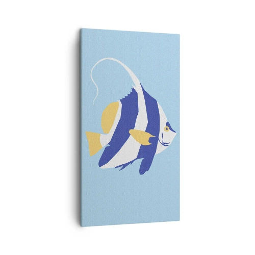 Quadro em tela - Saudades das águas tropicais - 45x80 cm