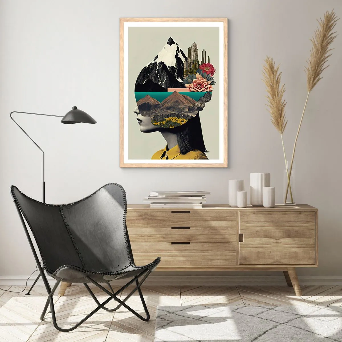 Pôster com moldura de carvalho claro - Mulher – sempre um mistério - 61x91 cm