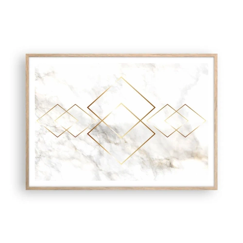 Pôster com moldura de carvalho claro - Vista ao infinito - 100x70 cm