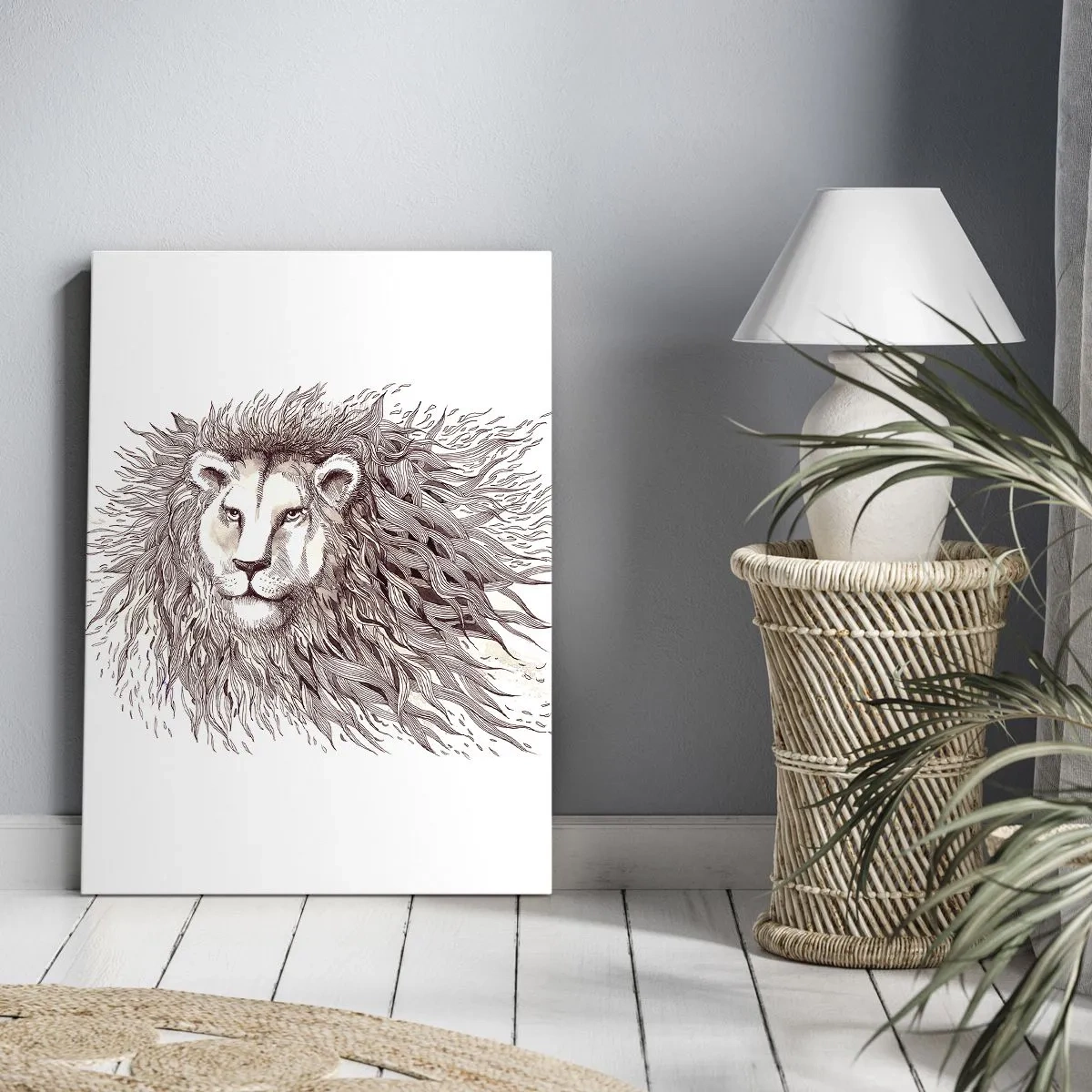 Quadro em tela - Senhor das Chamas - 50x70 cm