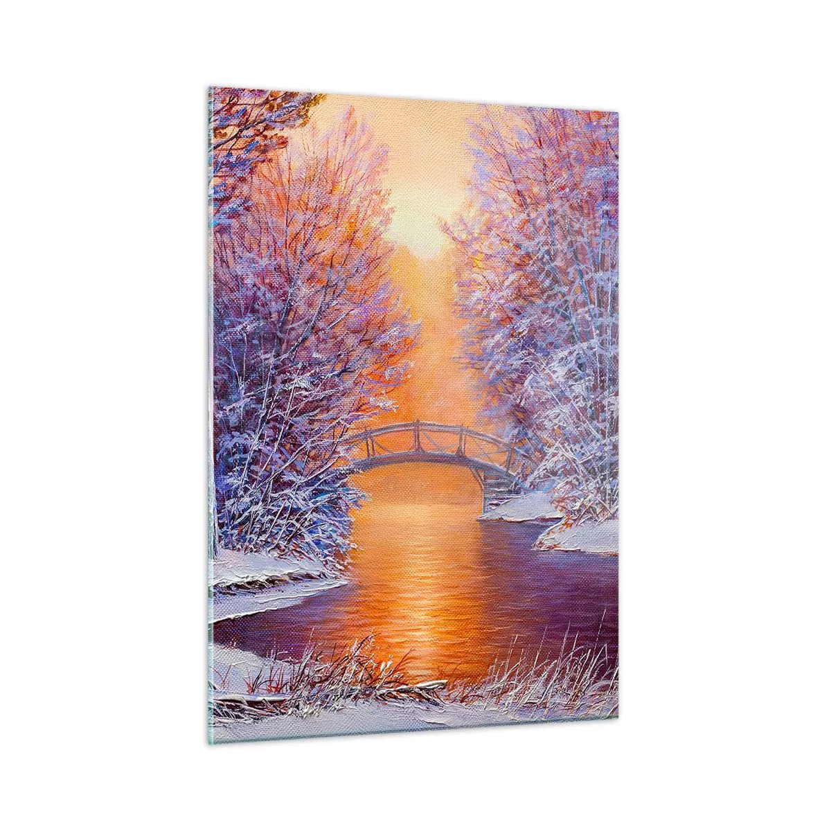 Quadro em vidro - Vamos nos encontrar aqui - 50x70 cm