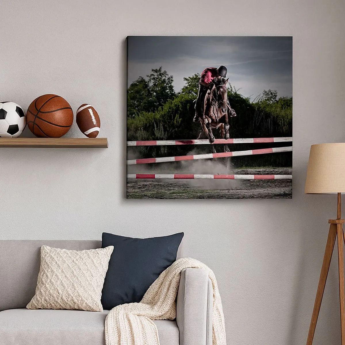 Quadro em tela - Juntos pela vitória - 30x30 cm