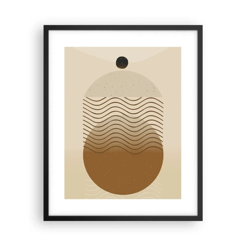 Pôster com moldura preta - Sobre a origem das figuras geométricas - 40x50 cm