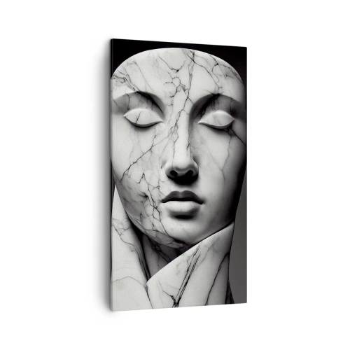 Quadro em tela - Formas de mármore - 45x80 cm