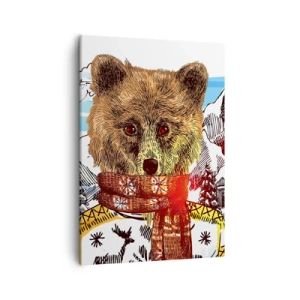 Quadro em tela - Cabana de urso - 50x70 cm