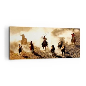 Quadro em tela - Oeste verdadeiramente selvagem - 100x40 cm