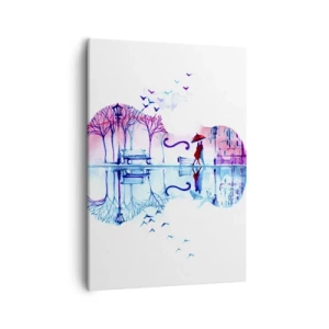 Quadro em tela - Trago-vos cânticos de chuva - 50x70 cm