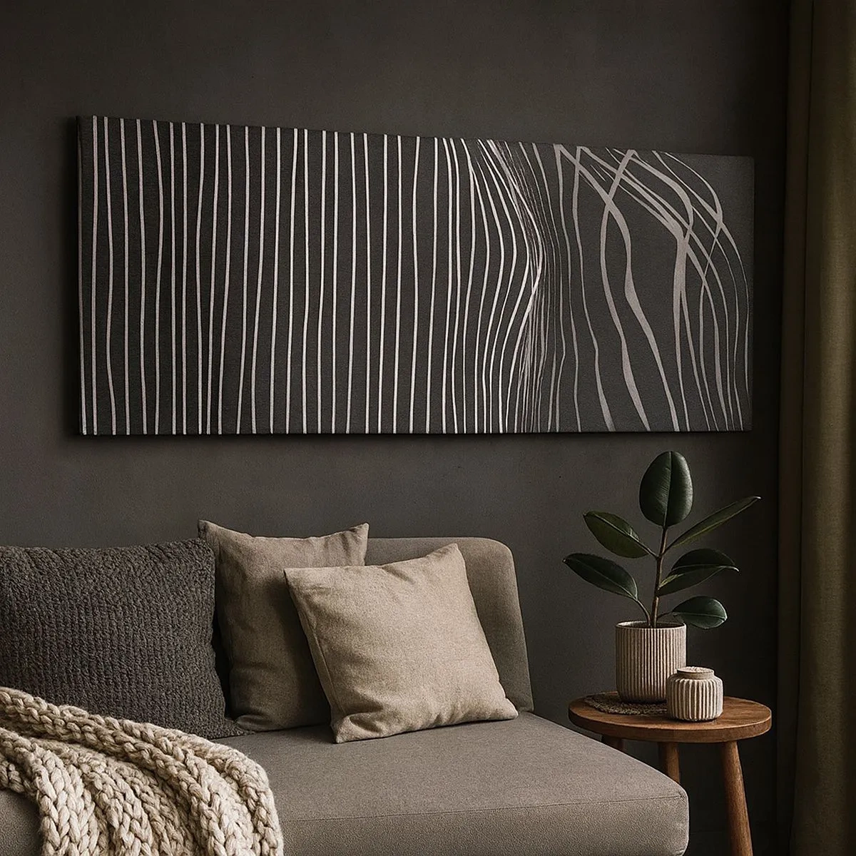 Quadro em tela - Ritmo e sotaque - 100x40 cm