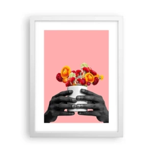 Pôster em moldura branca - A apoteose da vida - 30x40 cm