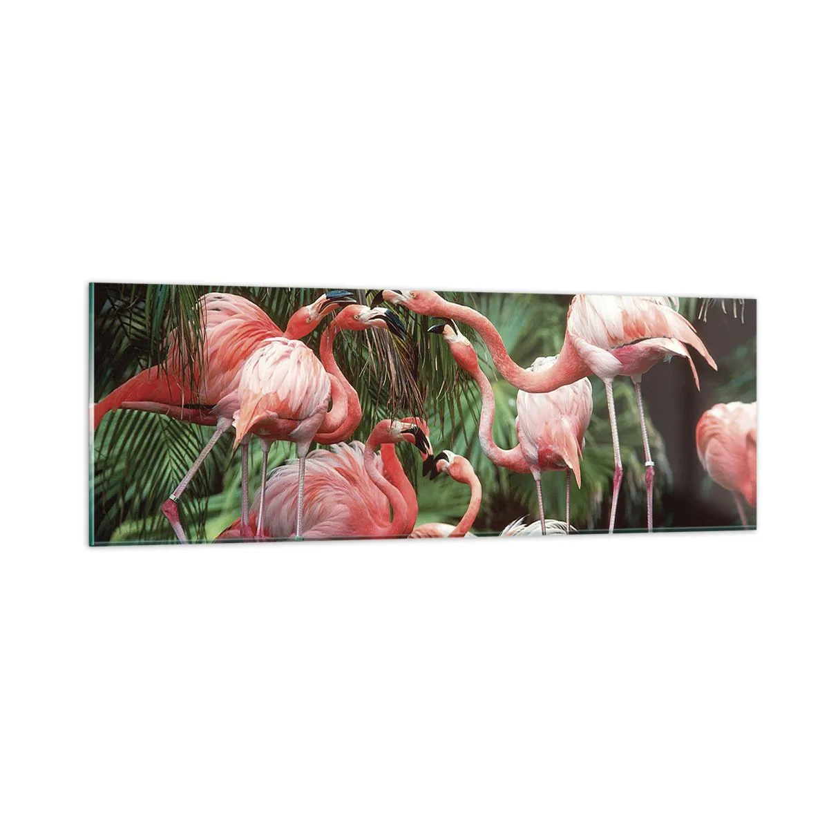 Quadro em vidro - Fofocas da tarde - 90x30 cm