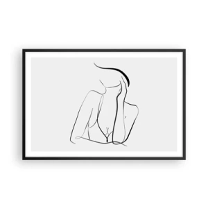 Pôster com moldura preta - Na onda dos sonhos - 91x61 cm