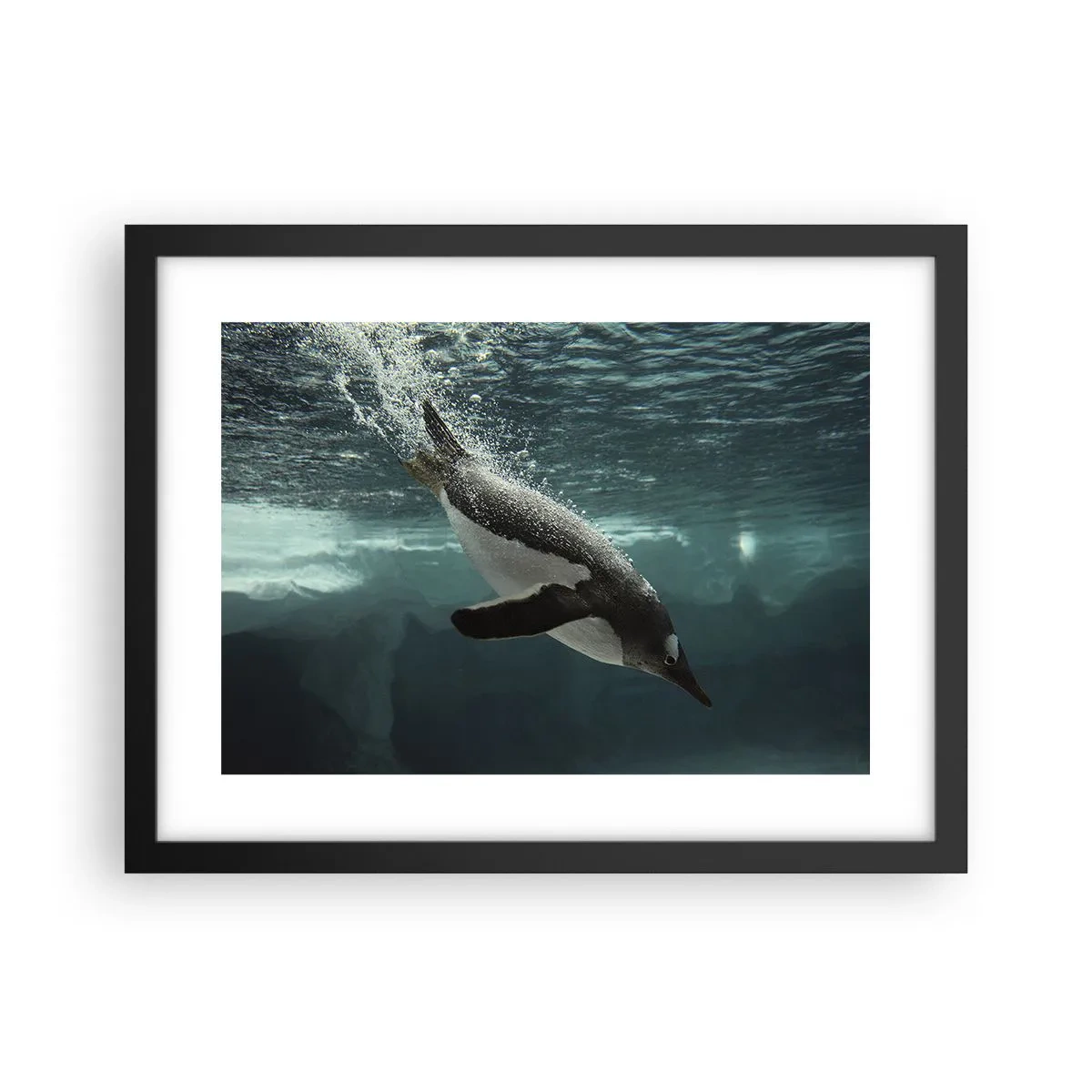 Pôster com moldura preta - Bem-vindo ao meu mundo - 40x30 cm