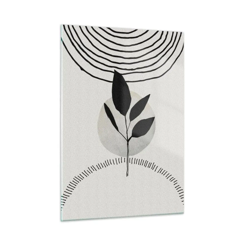 Quadro em vidro - Composição: rituais da natureza - 50x70 cm