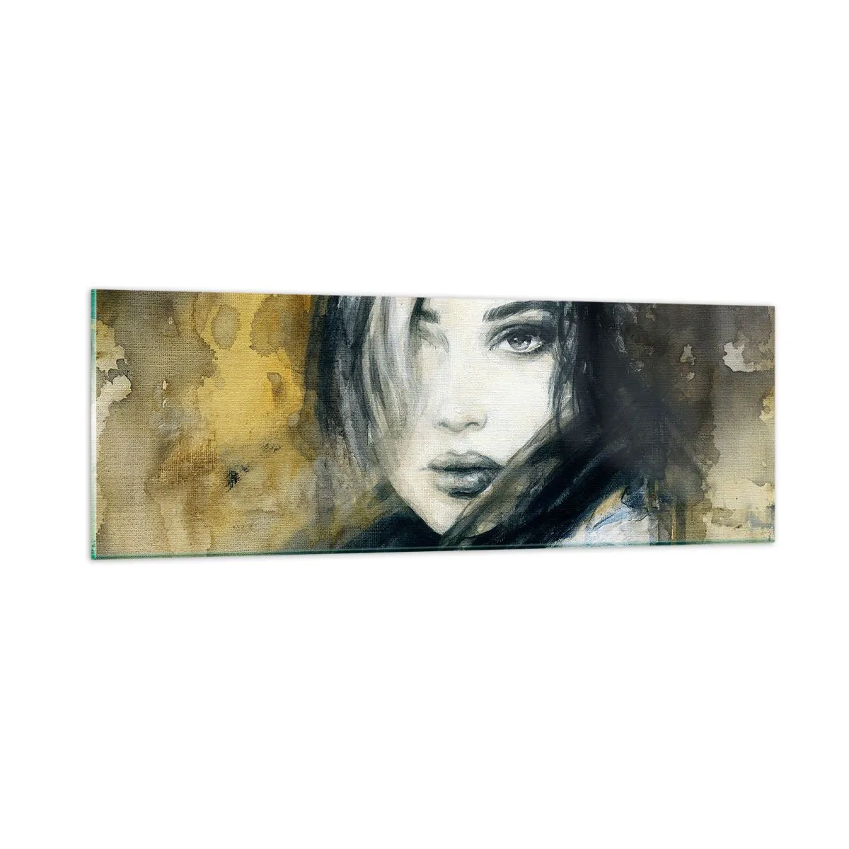 Quadro em vidro - Mais inocente ou sensual? - 90x30 cm