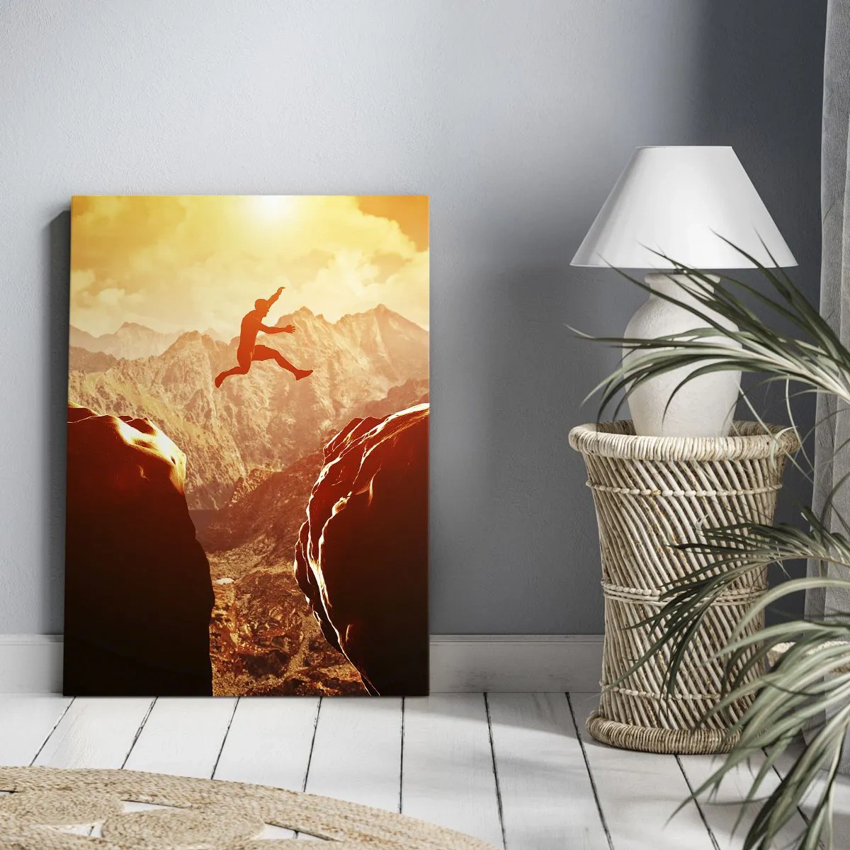 Quadro em tela - Superando os limites - 45x80 cm