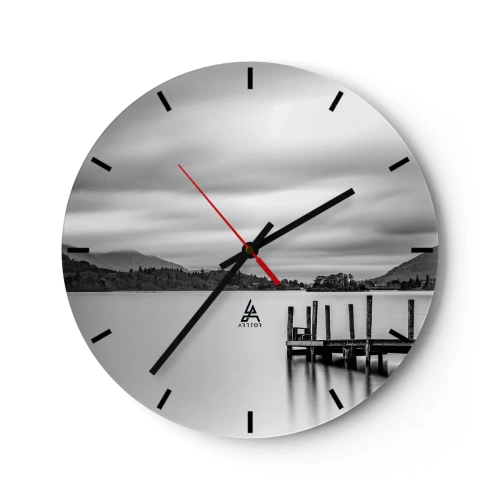 Relógio de parede - Relógio em vidro - Gentileza e força - 40x40 cm